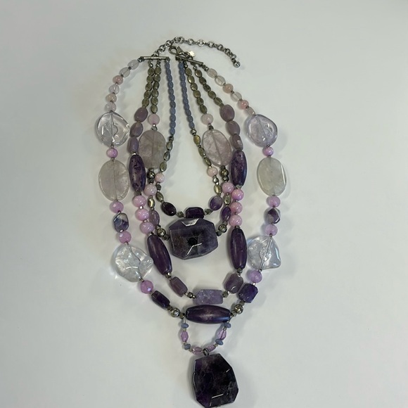 Chicos natural amethyst stone necklace. - Picture 2 of 8